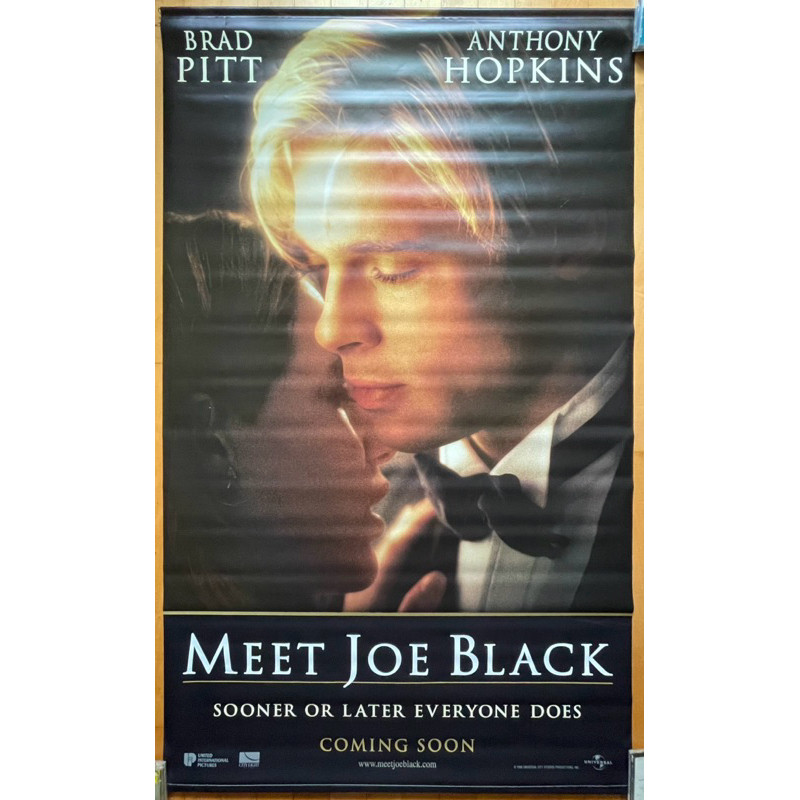 第六感生死緣 (Meet Joe Black) - 布萊德彼特 - 美國原版大型吊掛式雙面電影海報(1999年)