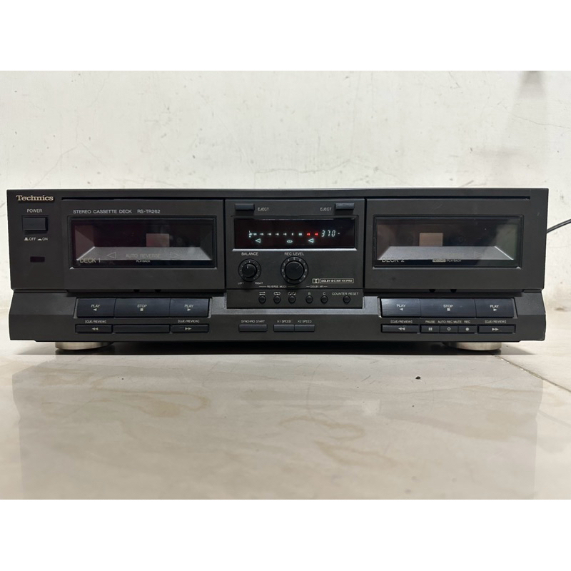 日本 TECHNICS RS TR262 雙卡單錄 自動迴帶 卡式錄音座 錄音帶 TAPE 磁頭新/品項不錯~