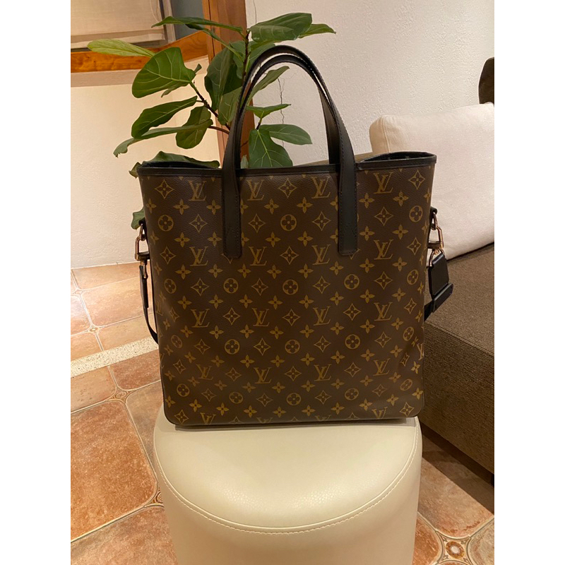 LV 專櫃真品 DAVIS 老花monogram手提包/托特包/公事包/側背包 M56708