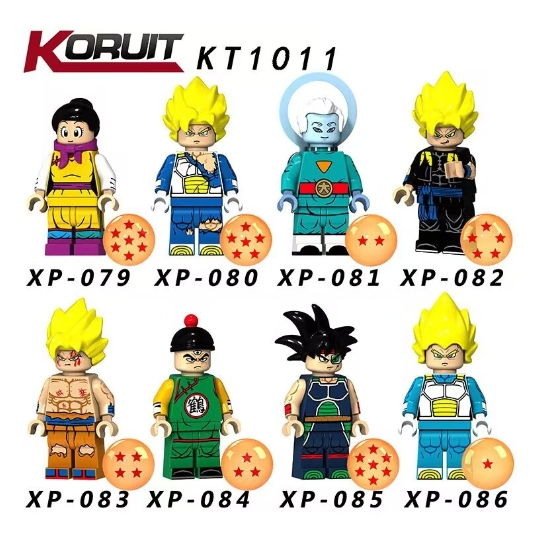 ☆DumpyToy☆現貨 七龍珠 積木人 積木小人 非 樂高 悟空 卡卡羅特 達爾 貝吉塔 布瑪 佛力札 悟空克斯