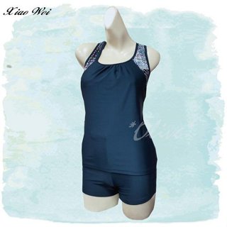 ☆奧莉薇網路購物☆蘋果牌【亮彩幾何線條拼接】時尚二件式泳裝特價2140元NO.021432(M)