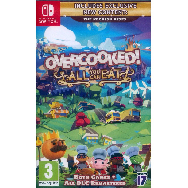 二手-NS Switch 胡鬧廚房1+2！全都好吃 中文版 煮過頭1+2 煮過頭2 Overcooked1+2