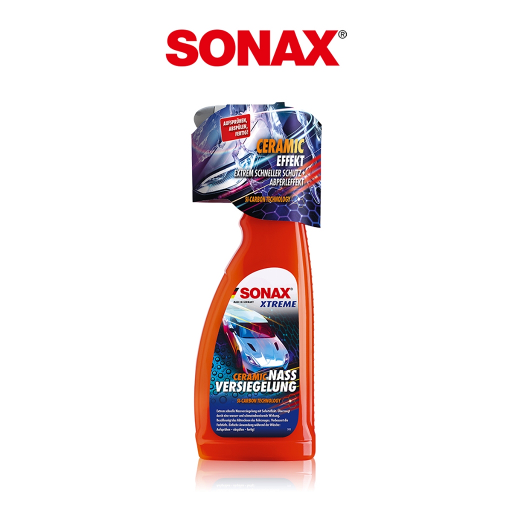 SONAX SS+防水鍍膜Plus 獨賣款 SiC矽碳添加 水沖式鍍膜 取代鍍膜維護劑 取代傳統水鍍膜 玻璃鍍膜