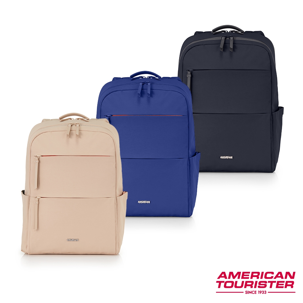 AT美國旅行者AMERICAN TOURISTER 筆電後背包/電腦包/雙肩包/女包14吋 BRIDGET 商務輕量尼龍