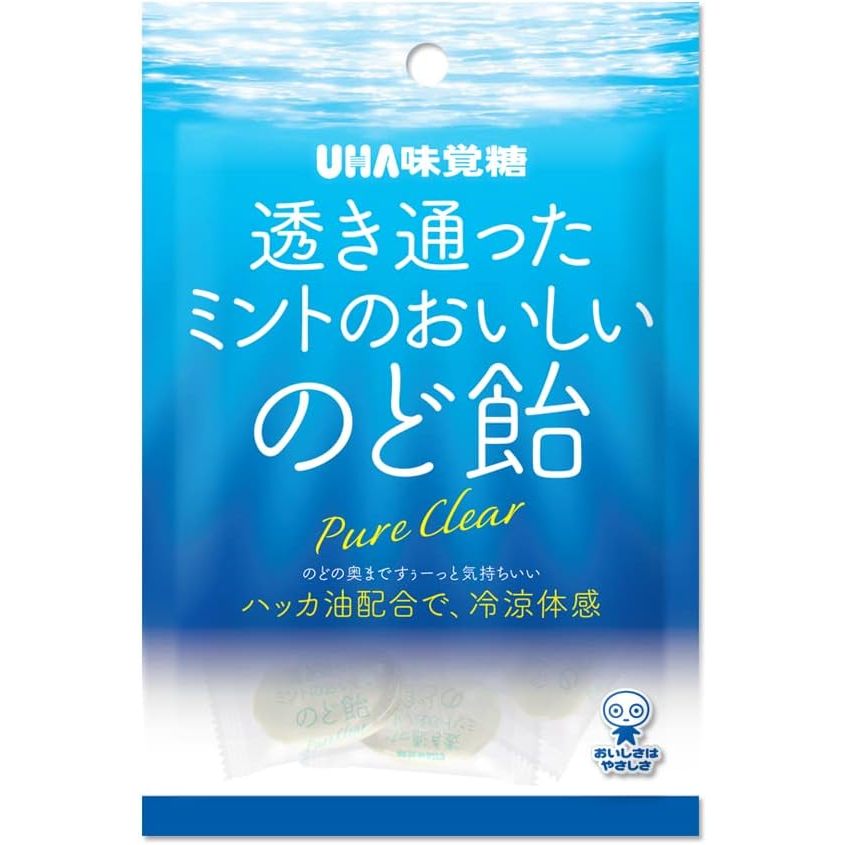 現貨 日本 UHA味覺糖 薄荷風味喉糖 92g 透明薄荷糖 冷涼體感 薄荷油配合