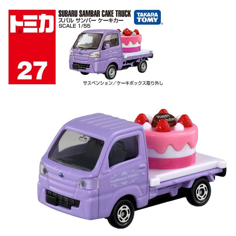 【TOMICA】 汽車世界 多美小汽車 速霸陸 SAMBAR CAKE TRUCK No.27