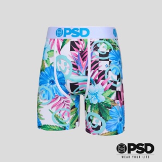 【PSD Underwear】RECREATION- 平口四角褲-熱浪嗨爆-白色
