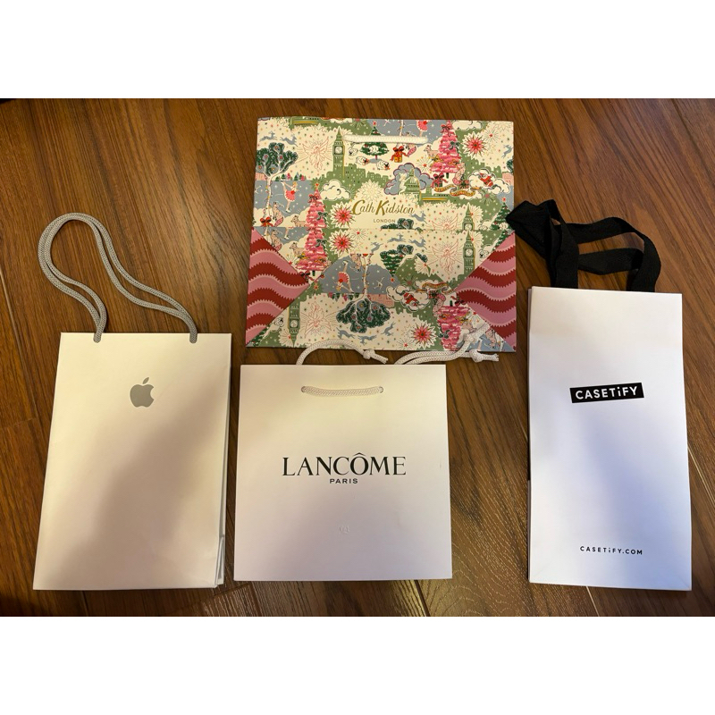 名牌紙袋 禮品袋 Apple iPhone/ 蘭蔻 Lancôme / cath kidston / casetify