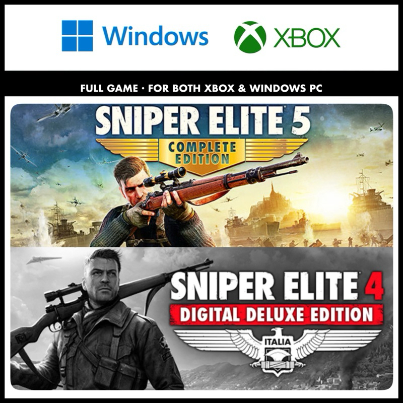 中文 XBOX PC 狙擊精英5 狙擊菁英5 Sniper Elite 5 狙擊精英4 Sniper Elite 4
