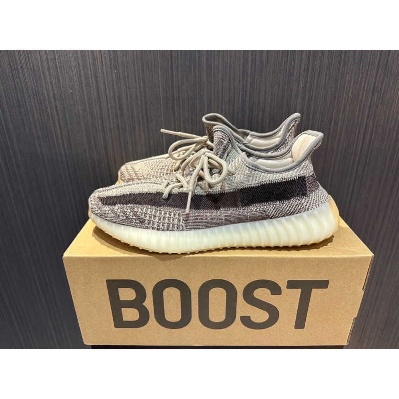 【二手】Adidas YEEZY BOOST 350 V2 "Zyon" FZ1267 灰芝麻 US10