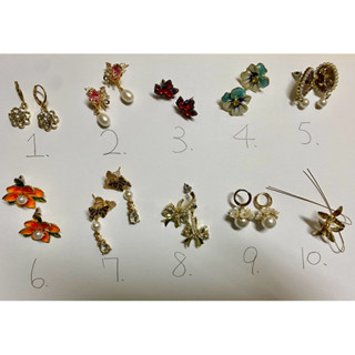 二手🌹 耳環、項鍊（全新）、戒指（全新）、花花、蝴蝶