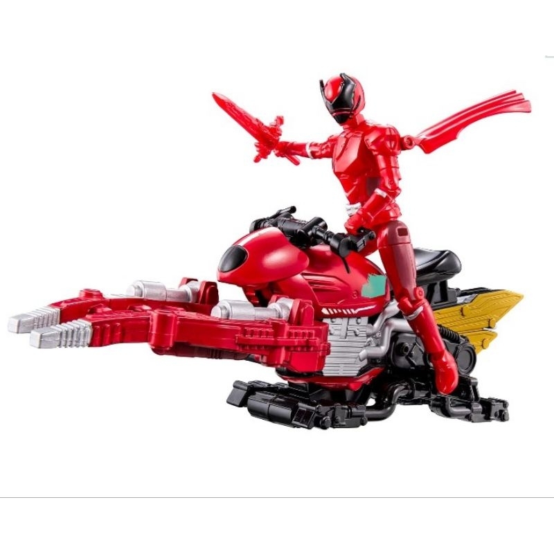 日版 現貨 王樣戰隊君王者 紅戰士 鍬形蟲王者 + 摩托車 載具