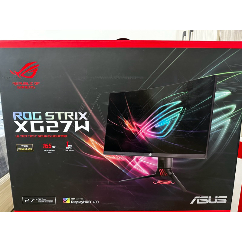 ASUS 華碩 ROG Strix XG27WQ 27型 2K 曲面電競螢幕 二手