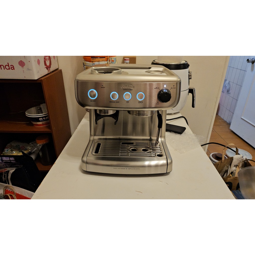 [購買前請聊聊] SUNBEAM經典義式咖啡機-MAX銀 9成新