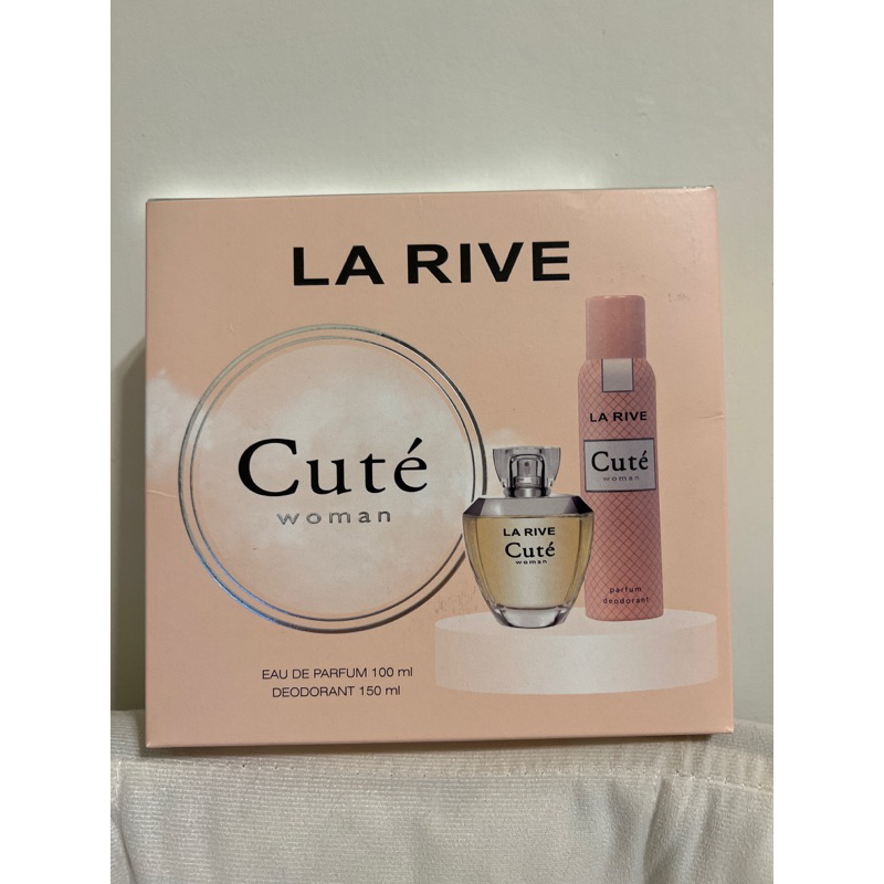 La Rive Cute 蜜糖梔子香氛禮盒組 淡香精100ml+噴霧150ml