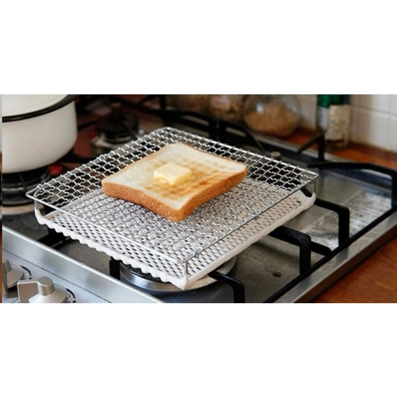 日式陶瓷烤盤 烤網 紅外線 金屬陶瓷雙層 露營 烤肉 吐司 早餐