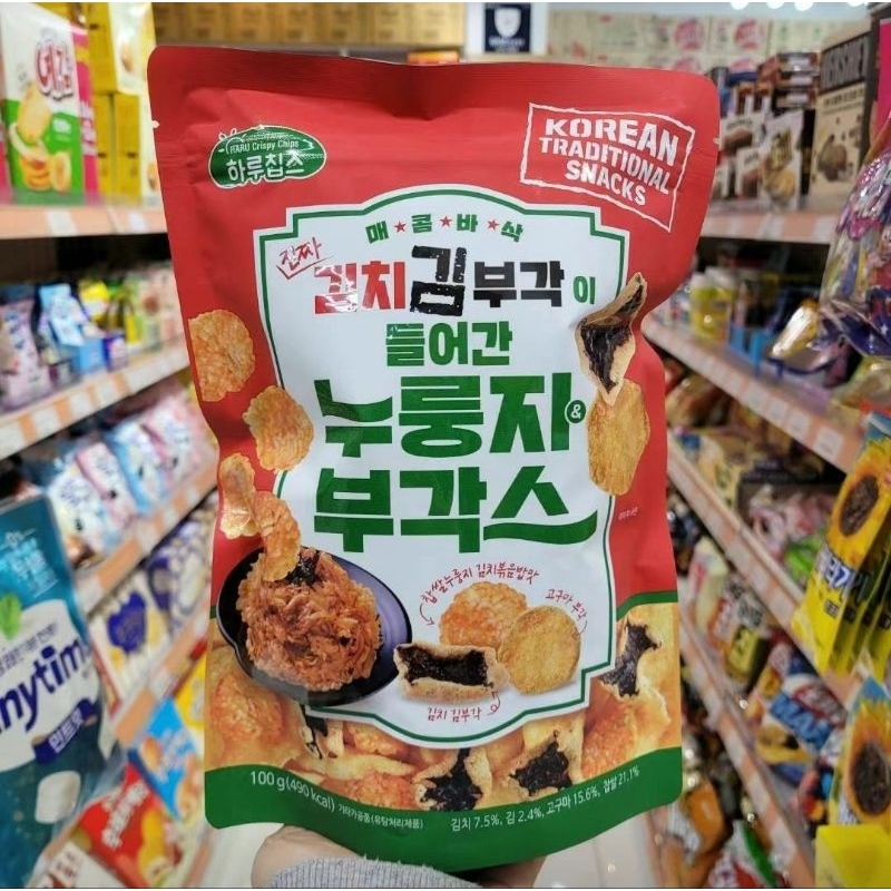 💯台灣現貨不用等🚚24小時內出貨🇰🇷韓國泡菜糯米海苔酥鍋巴 紅薯乾混合包