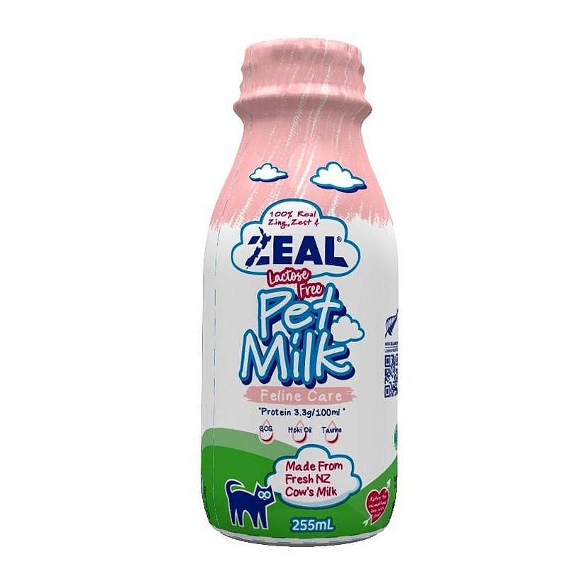 ZEAL 真致 紐西蘭天然寵物牛奶 ｜貓用 255ml 貓牛奶 不含乳糖 比奶粉更好吸收＊短腿兄妹＊