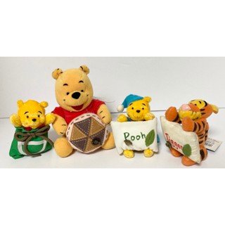 【卡漫精品館】Disney 東京迪士尼樂園 【維尼、美妮、跳跳虎抱抱枕】音樂鈴娃娃 全新已絕版逸品 分售