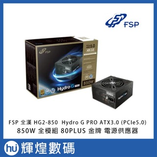 FSP 全漢 HG2-850 Hydro G PRO ATX3.0 850W PCIe5.0 全模組 金牌電源供應器