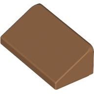 磚家 LEGO 樂高 中間牛奶糖色 Slope 30 1x2x2/3 平滑小斜角 30度 平滑磚 85984