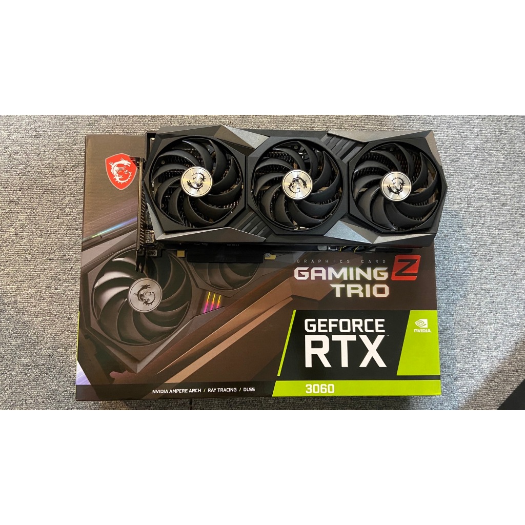 微星 MSI RTX3060 GAMING Z TRIO 顯示卡/已註冊保固中(9成新)