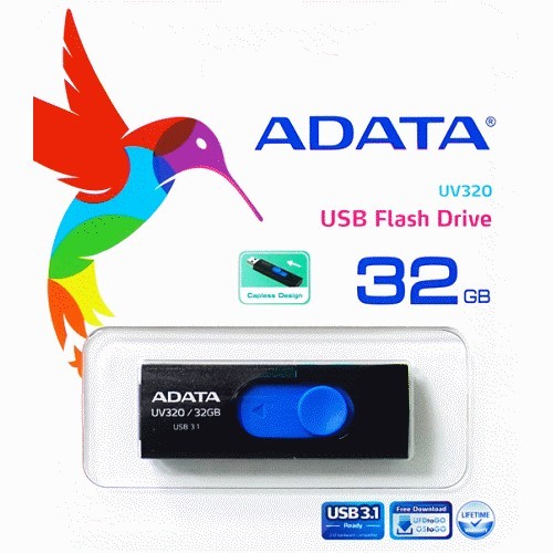 ADATA  UV320 32G 64G 128G 隨身碟 黑藍 白綠