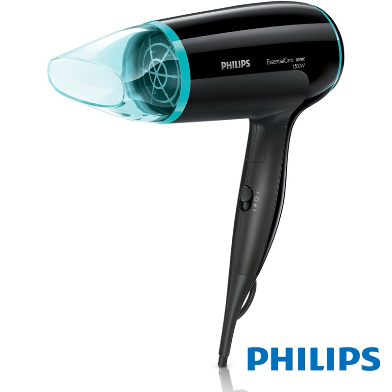 飛利浦PHILIPS Essential Care 旅行用負離子摺疊護髮吹風機BHD007 全新