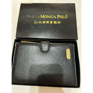 全新SANTA MONICA POLO黑色皮包皮夾