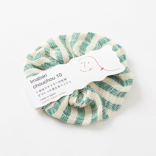 【2件9折】日本今治 宮崎毛巾 有機匹馬棉 髮圈 (綠) 代理商正貨 可機洗 Supima 匹馬棉 髮飾