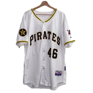 怪獸古著™ MLB 匹茲堡海盜 #46 Garrett Jones 棒球衣20240221008