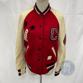 COACH 蔻馳 紅白 棒球外套 童裝 #2 外搭 精品服飾 時尚穿搭