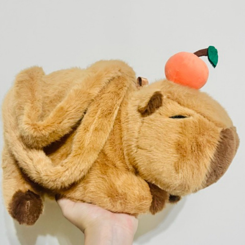 橘子卡皮巴拉 水豚君包包 手提包 側背包 超可愛 水豚 娃娃 包包 側背超好看 現貨不用等