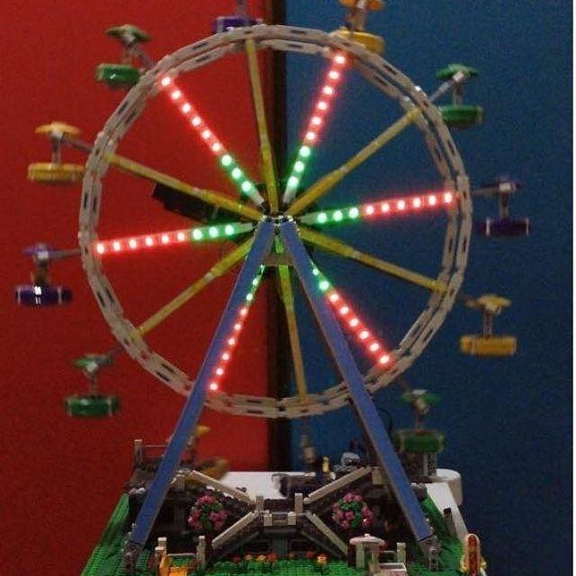 【現貨-新品商品】LEGO 樂高 10247 摩天輪(只有LED燈) 七彩LED燈 LED燈 燈組 配件 積木 樂高玩具