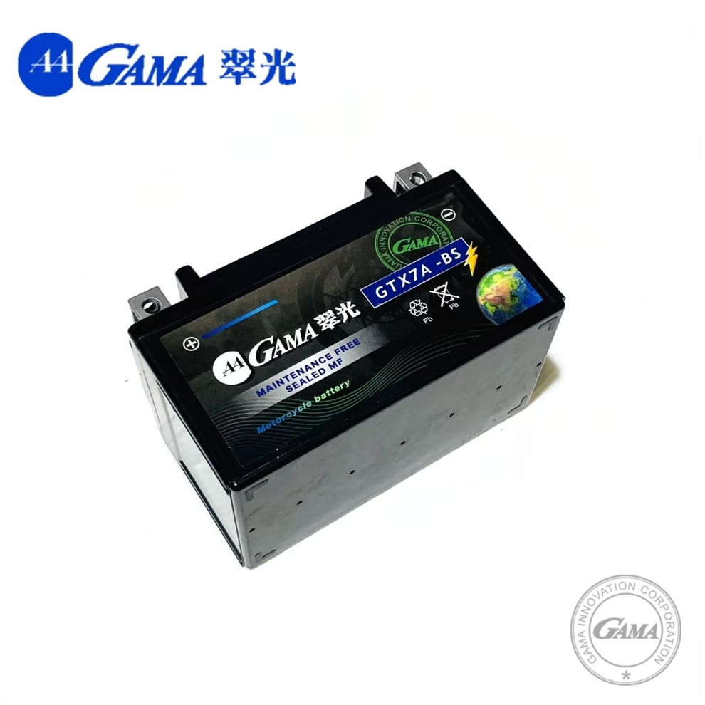 台中機車電池7號#免加水電池電瓶#全新GAMA電池#GAMA機車電池 #GTX7A-BS7號電池7號電瓶