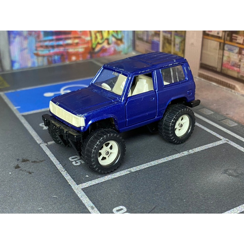 TOMICA-A16-無盒戰損-大腳PAJERO-藍