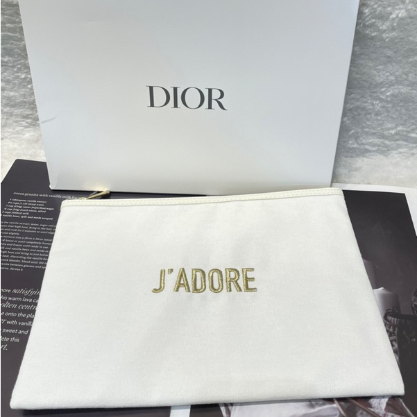 DIOR 迪奧 J’ADORE 白金限量化妝包(盒裝)