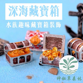 ﹝神秘草森林﹞【海盜寶藏箱】園藝裝飾 微景觀擺件 海盜 藏寶箱 寶箱 寶藏盒 多肉植物 水族造景 盆栽裝飾 葬送的芙利蓮