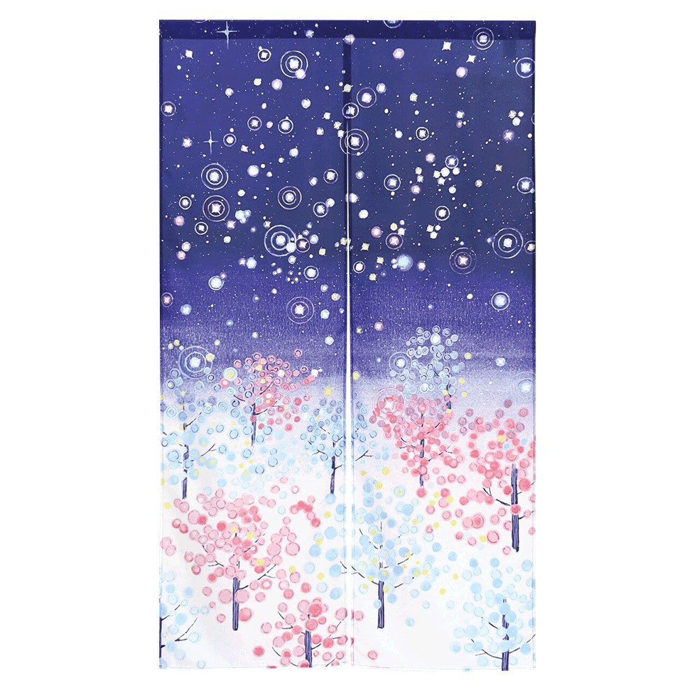 日本【コスモ】長門簾《夜空雪景》