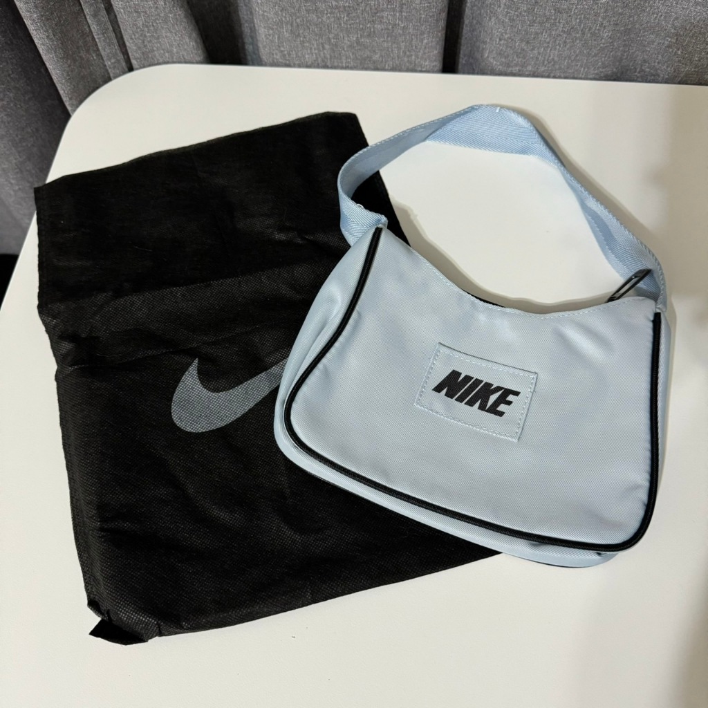 (全新) Nike | vintage hobo 復古腋下包(霧霾藍)