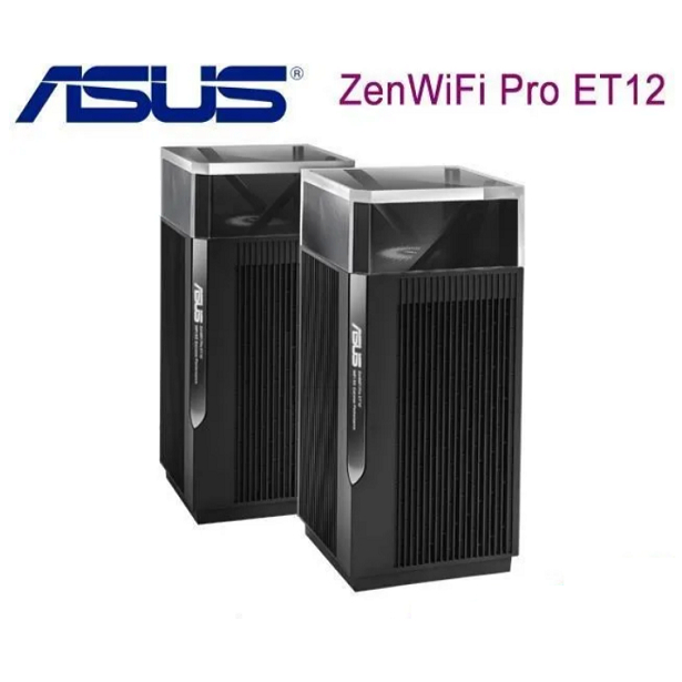 ASUS 華碩 ZenWiFi Pro ET12 雙入組 AXE11000 Mesh三頻全屋網狀 WiFi 6E 無線