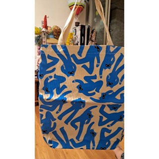 藍晒圖，專屬帆布袋，大小不含提袋約40x34cm，提袋長25cm
