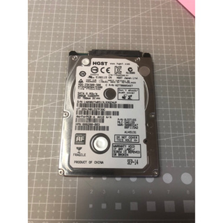 二手良品 HGST 昱科環球 硬碟 HDD 2.5吋 500G 5400轉 附SMART硬碟健康度