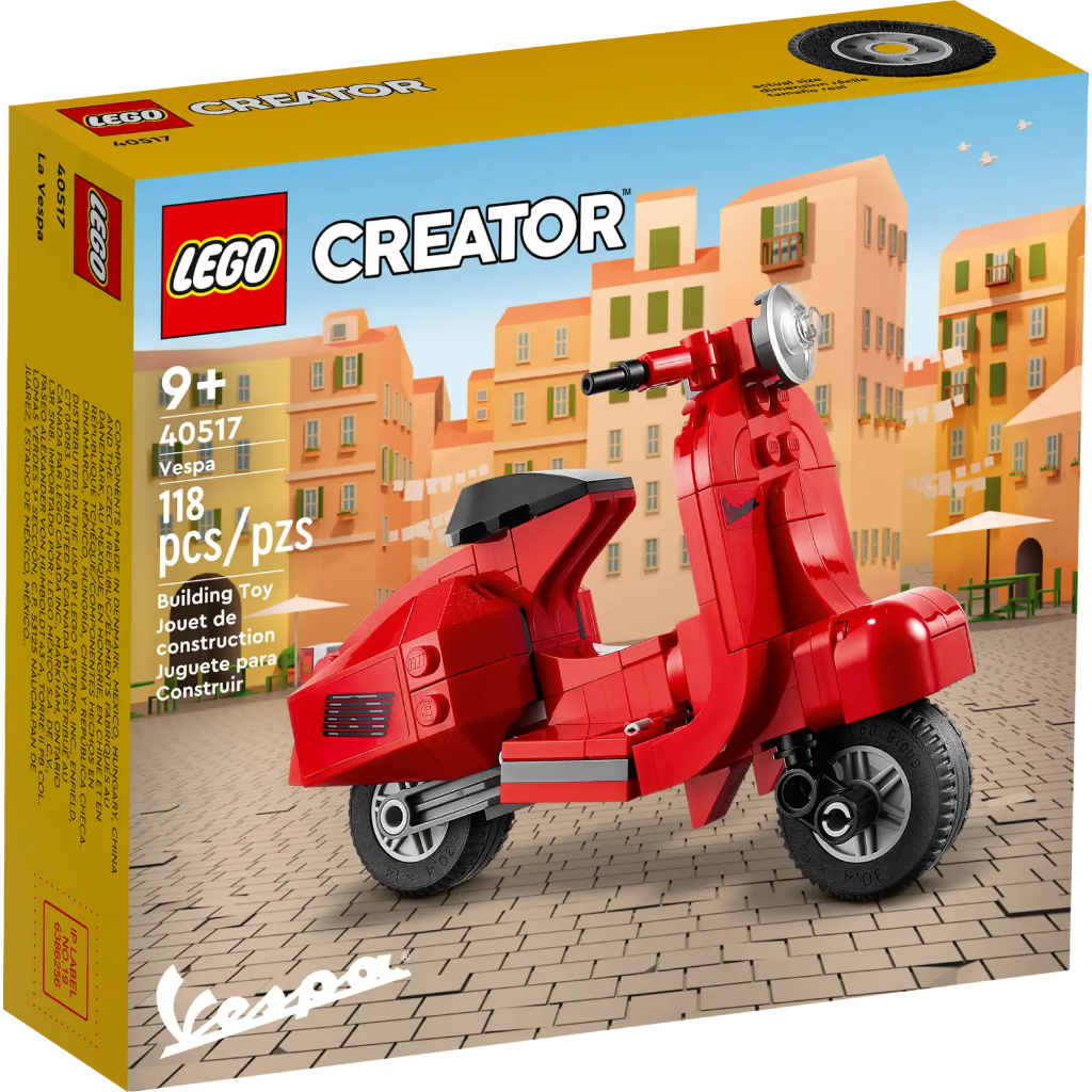 兒童節禮物！【Meta Toy】LEGO樂高 創意系列 40517  偉士牌機車 (可搭10298)