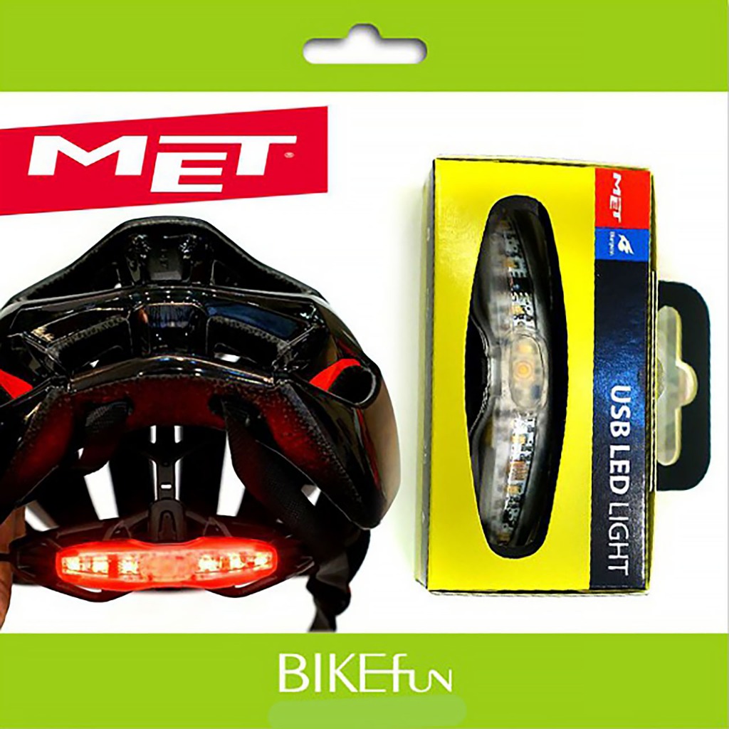 MET安全帽專用USB LED LIGHT尾燈，夜騎必備 trenta rivale &gt; BIKEfun拜訪單車