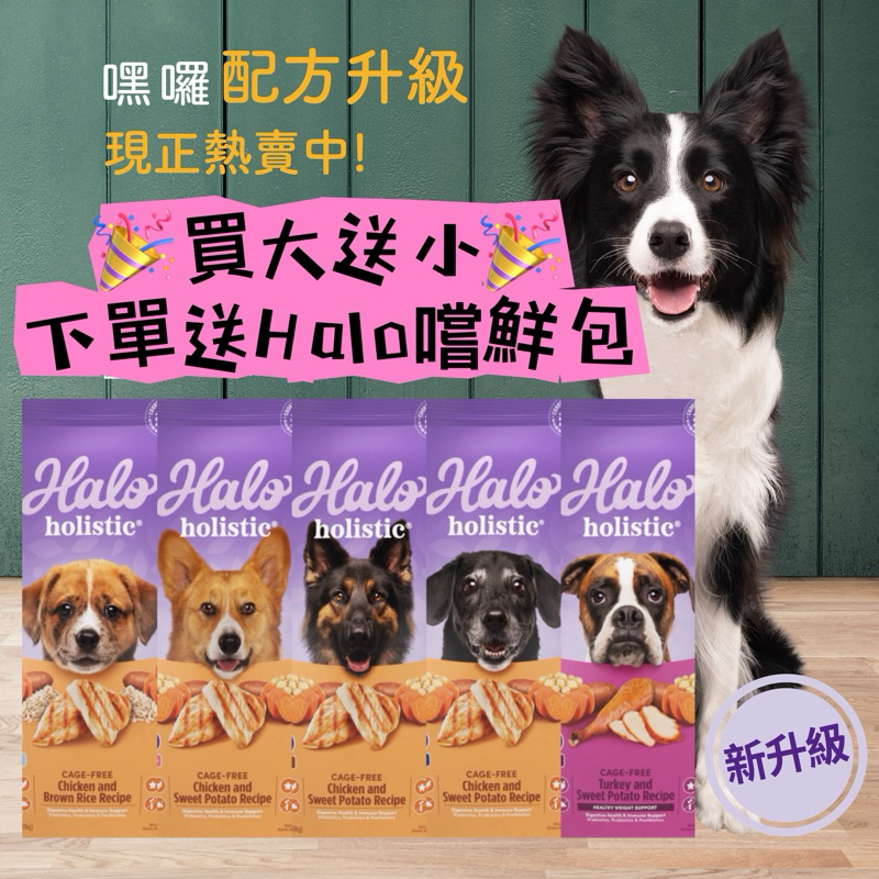 【免運+送🎉嚐鮮包】 嘿囉 HALO 無穀犬糧 狗飼料