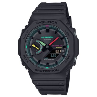 G-SHOCK / GA-B2100MF-1A / 卡西歐 CASIO [ 官方直營 ] 大膽黑色鮮豔色彩融合