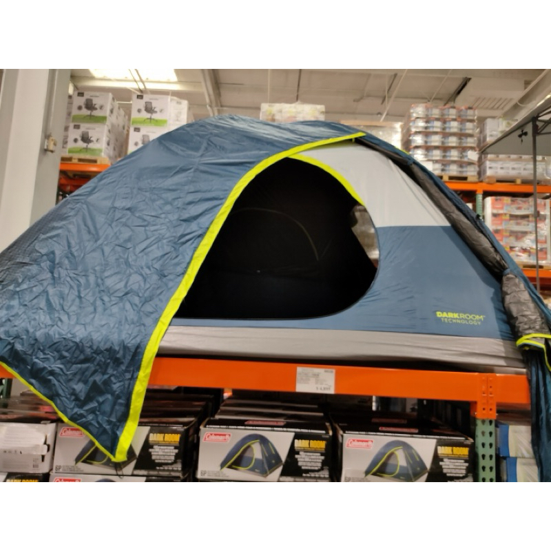 （二手）露營裝備coleman帳篷，快搭全罩型六人黑膠帳篷（305*305*189公分）