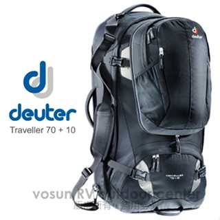 【德國 Deuter】送》健行登山背包 70+10L Traveller 自助旅行背包 子母包 休閒背包_3510115