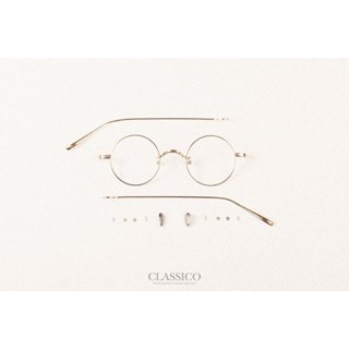 CLASSICO T25 黑 鈦金屬 復古框 純鈦 文青 手工眼鏡 金屬眼鏡 手造眼鏡 眼鏡 正圓框 鏡框 光學眼鏡